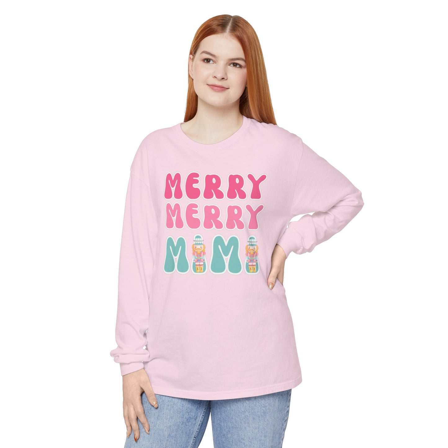 MERRY MERRY MIMI Long Sleeve T-Shirt for Holiday Cheer