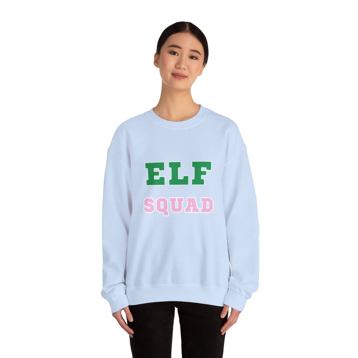 ELF SQUAD Unisex Heavy Blend™ Crewneck Sweatshirt - Festive Holiday Apparel