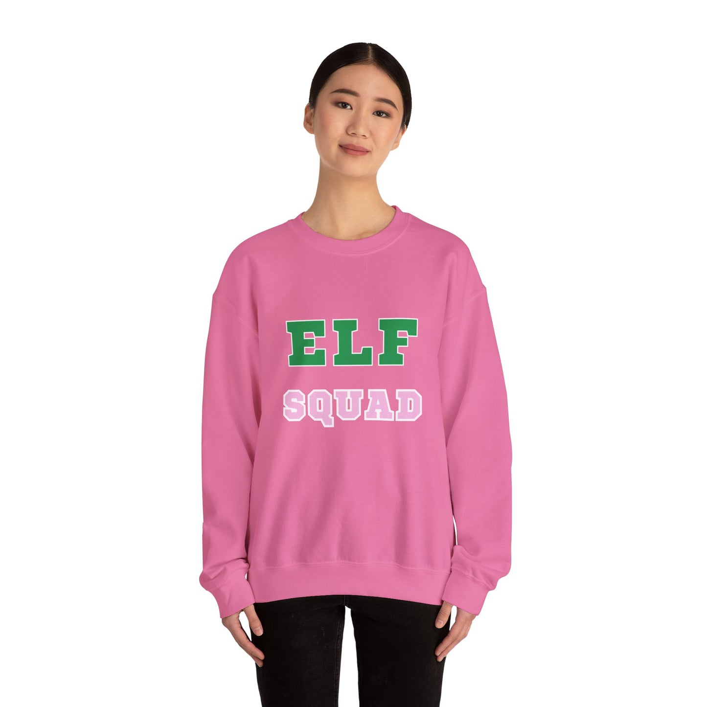 ELF SQUAD Unisex Heavy Blend™ Crewneck Sweatshirt - Festive Holiday Apparel