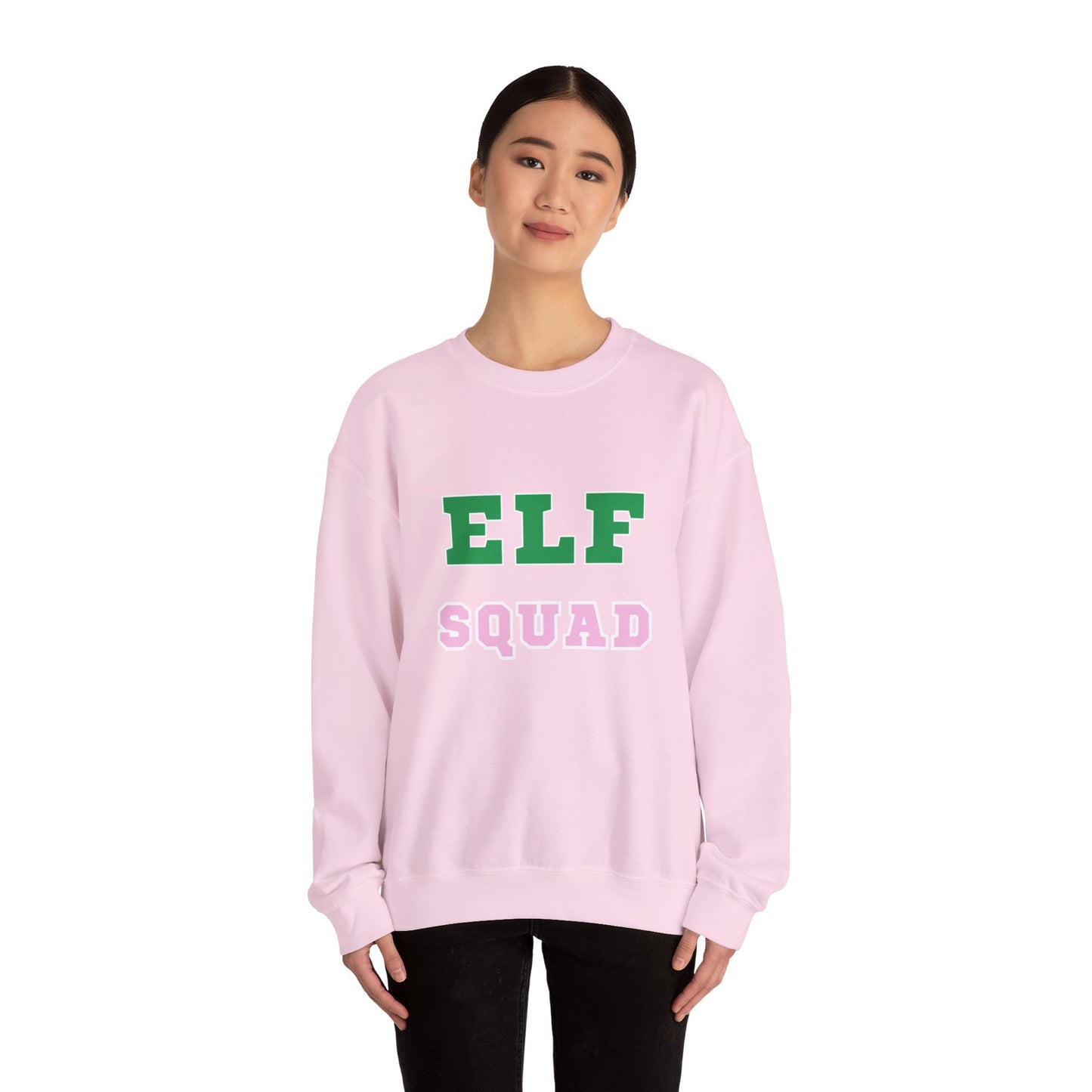 ELF SQUAD Unisex Heavy Blend™ Crewneck Sweatshirt - Festive Holiday Apparel