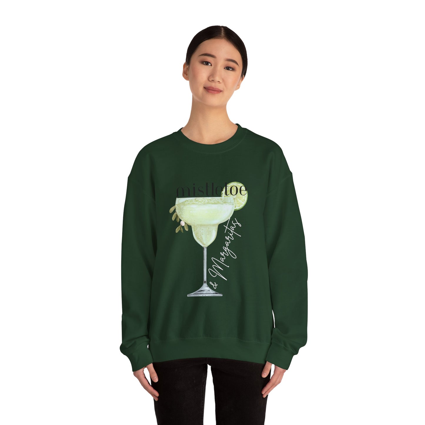 MISTLETOE & MARGARITAS Crewneck | Cozy Sweatshirt for Holiday Celebrations