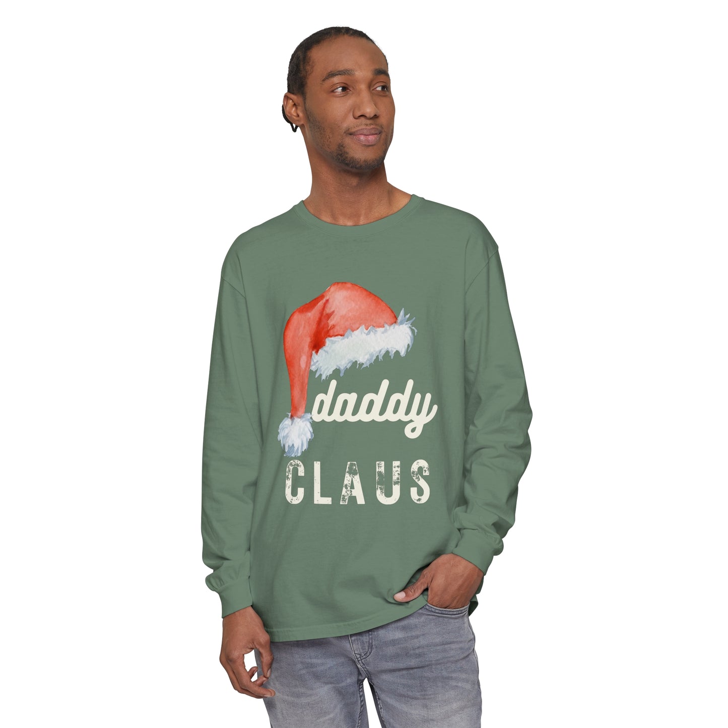 DADDY CLAUS Long Sleeve T-Shirt - Perfect Holiday Shirt for Dads!