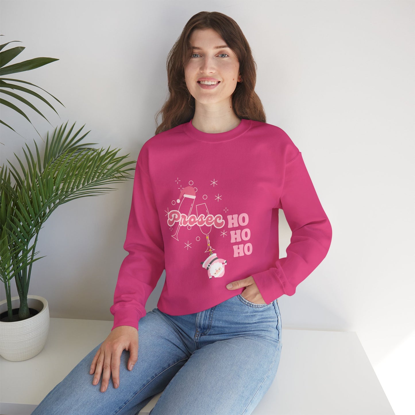 PROSECCO HO HO HO Sweatshirt | Festive Crewneck for Holiday Cheer