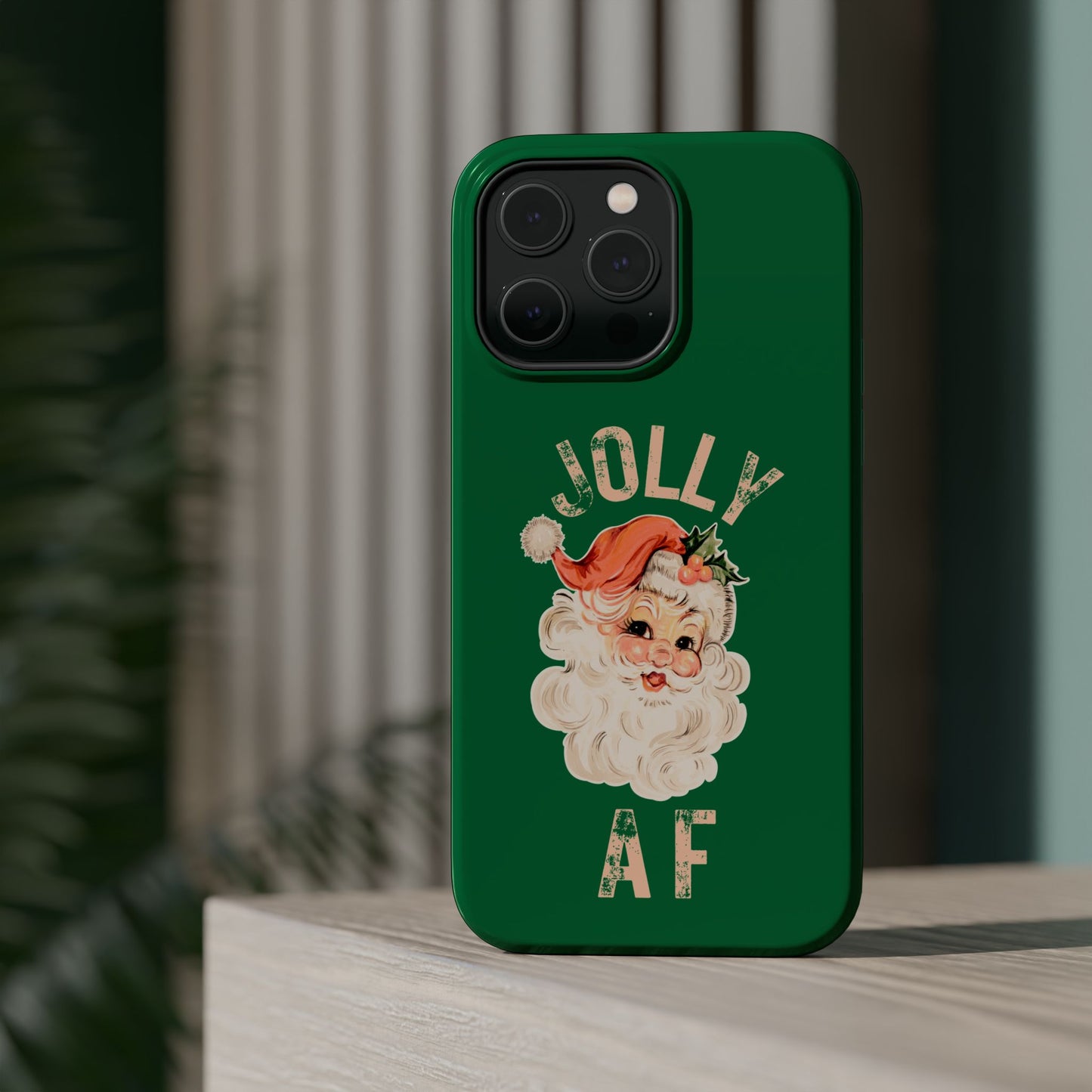 JOLLY AF Santa Magnetic Tough Phone Case | Festive Holiday Phone Protection