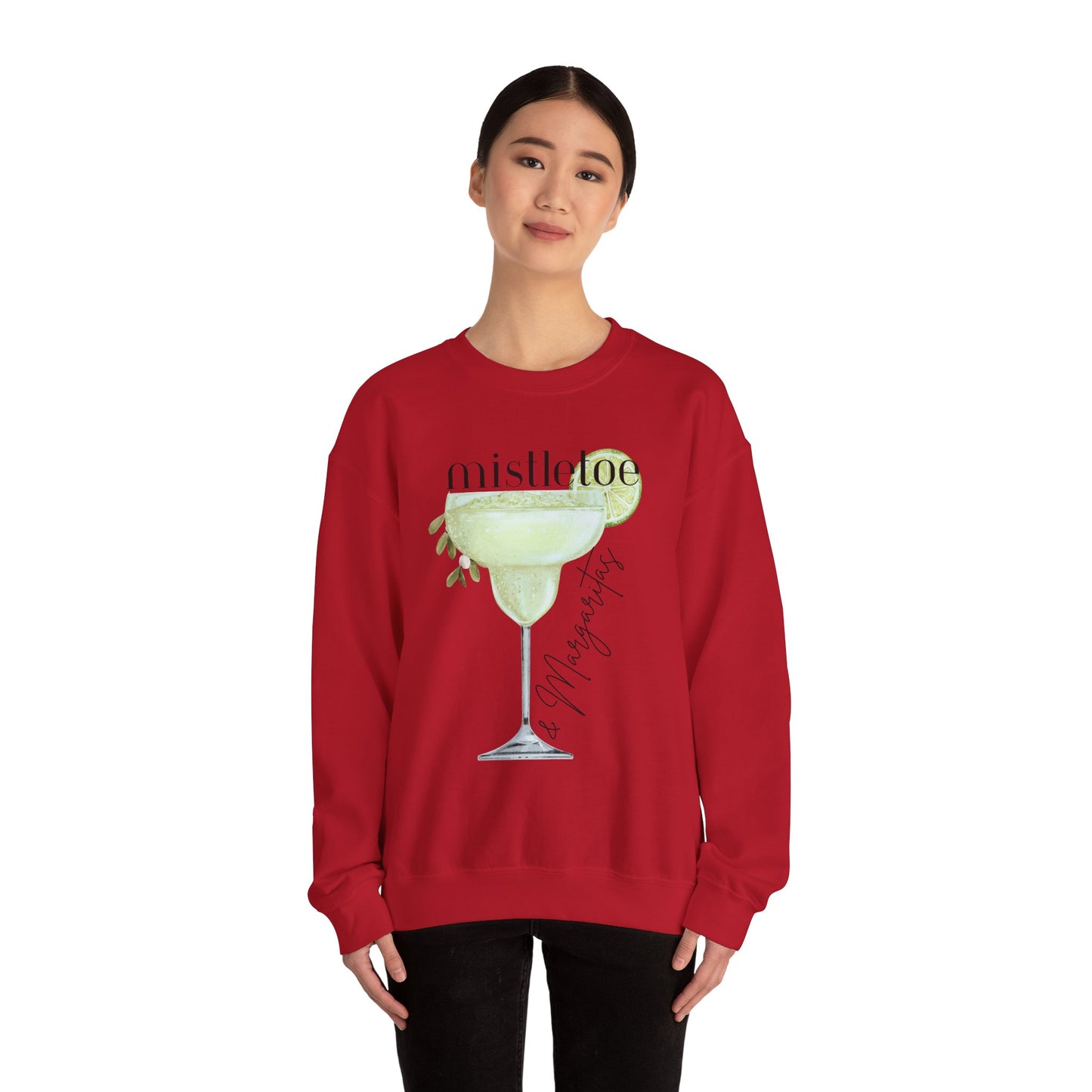 MISTLETOE & MARGARITAS Crewneck | Cozy Sweatshirt for Holiday Celebrations