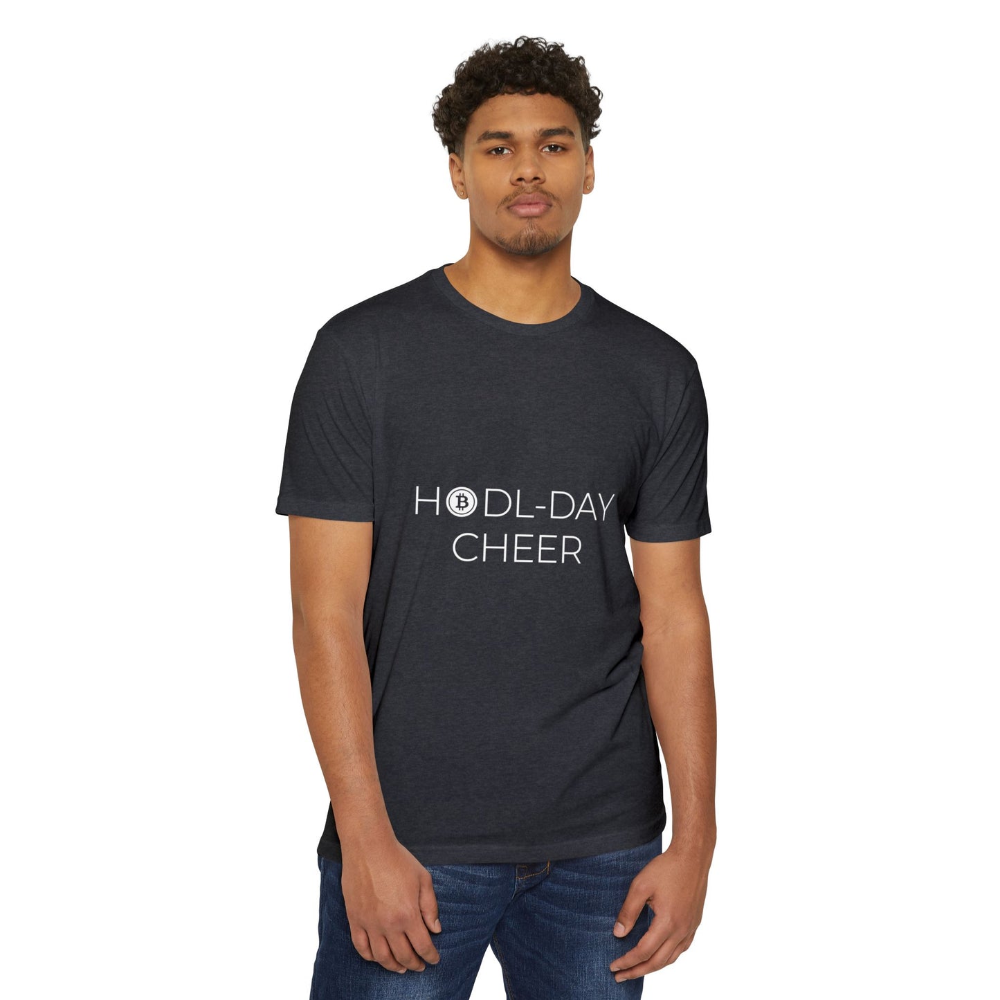 HODL-DAY CHEER Holiday T-Shirt | Men's Christmas T-Shirt for Bitcoin and Crypto Enthusiasts