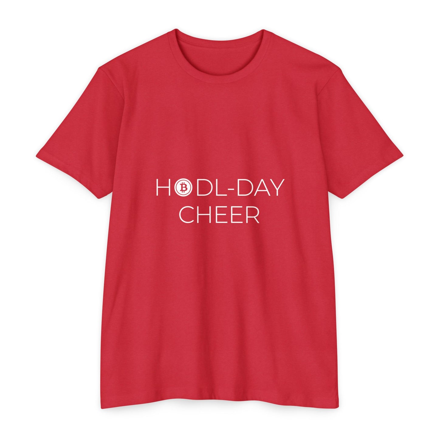 HODL-DAY CHEER Holiday T-Shirt | Men's Christmas T-Shirt for Bitcoin and Crypto Enthusiasts