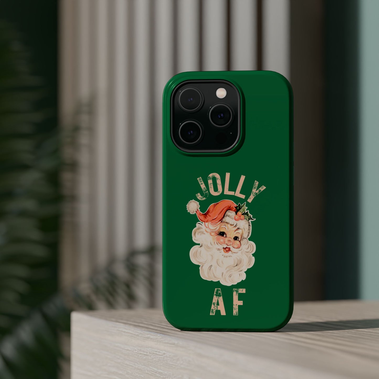 JOLLY AF Santa Magnetic Tough Phone Case | Festive Holiday Phone Protection