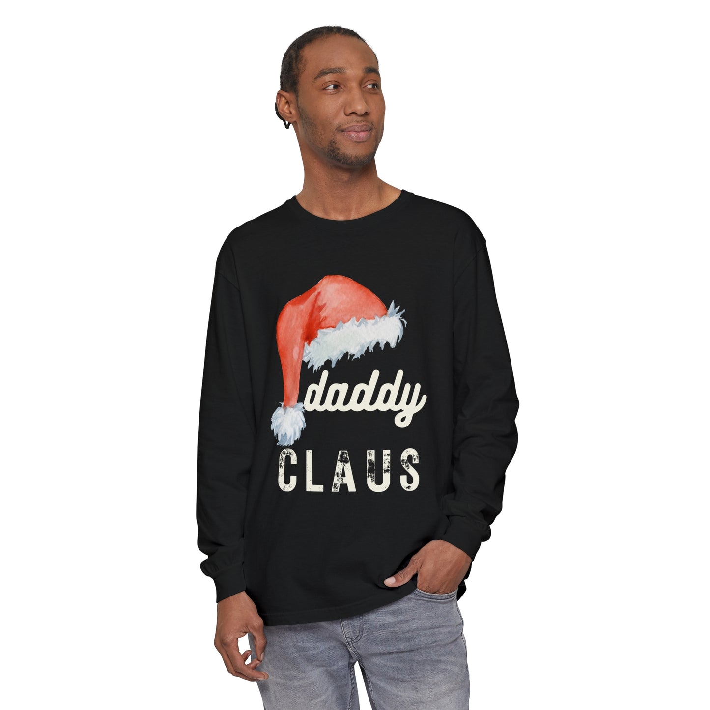 DADDY CLAUS Long Sleeve T-Shirt - Perfect Holiday Shirt for Dads!