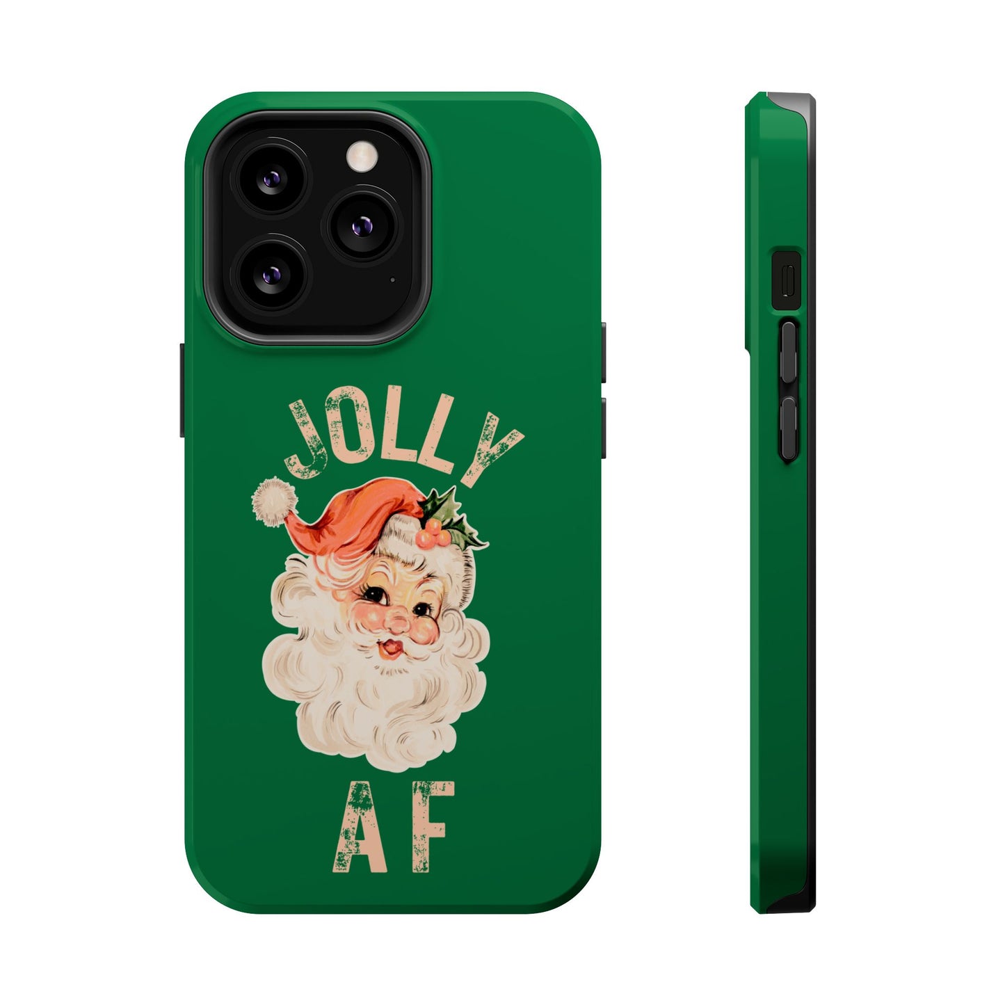 JOLLY AF Santa Magnetic Tough Phone Case | Festive Holiday Phone Protection