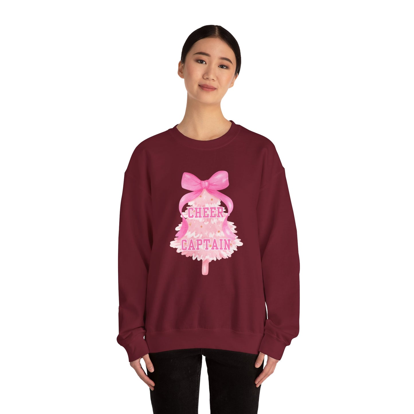 CHRISTMAS CHEER CAPTAIN Crewneck | Festive Holiday Sweatshirt for Women