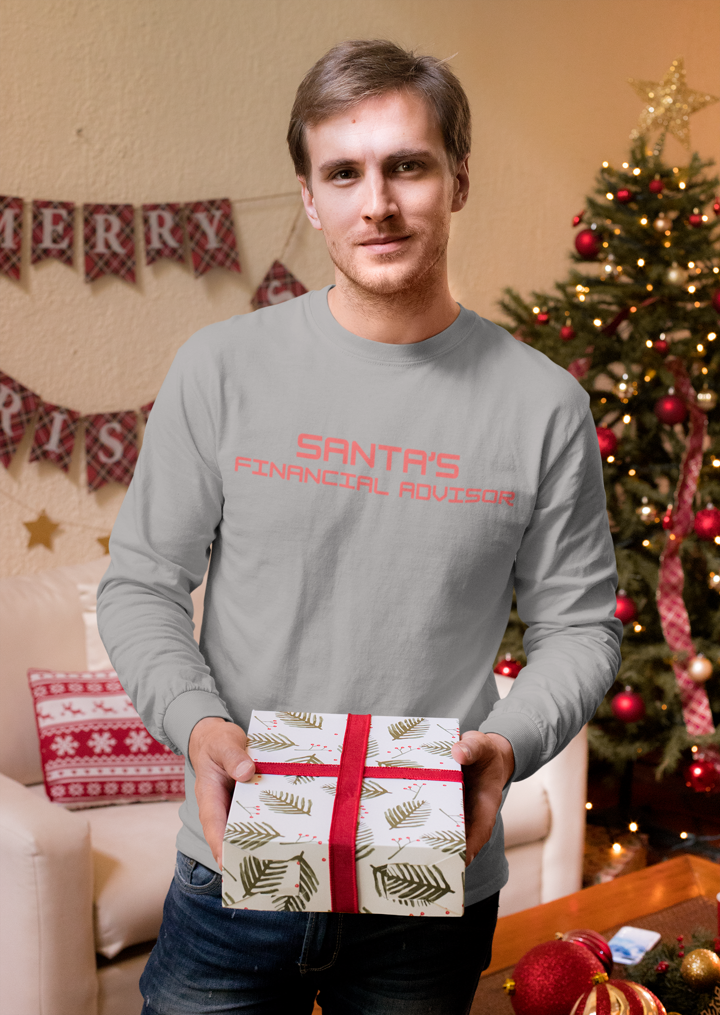 SANTA'S FINANCIAL ADVISOR Unisex Ultra Cotton Long Sleeve Tee