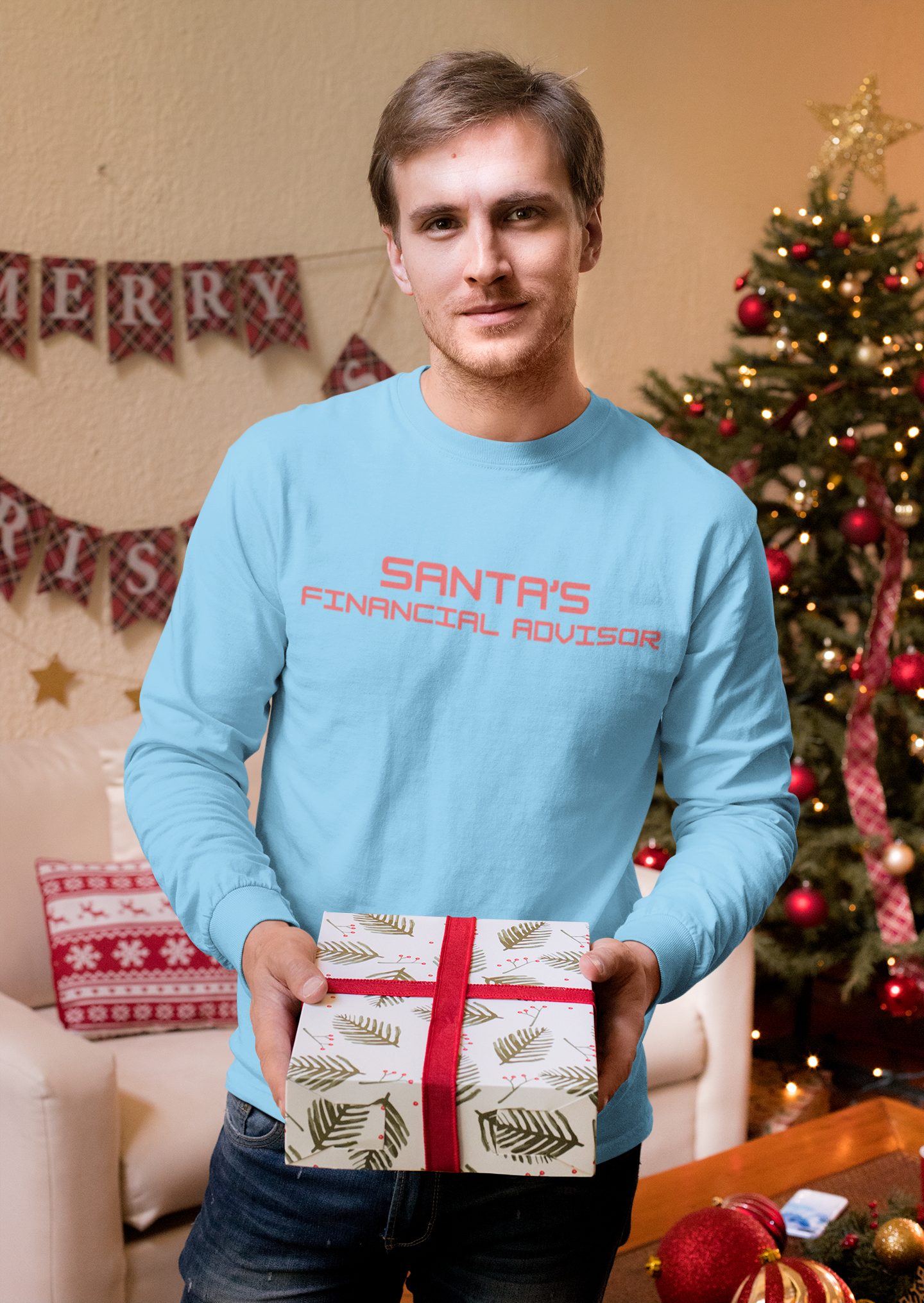 SANTA'S FINANCIAL ADVISOR Unisex Ultra Cotton Long Sleeve Tee