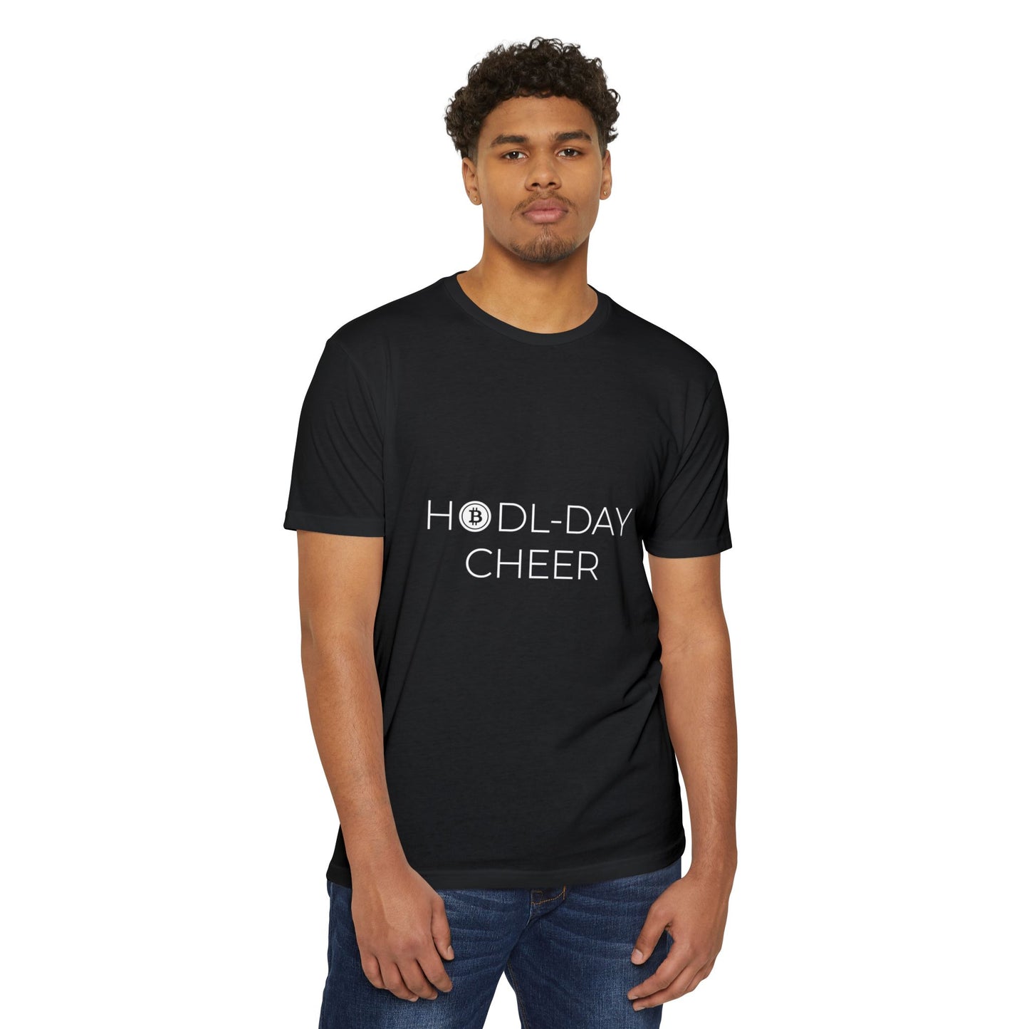 HODL-DAY CHEER Holiday T-Shirt | Men's Christmas T-Shirt for Bitcoin and Crypto Enthusiasts