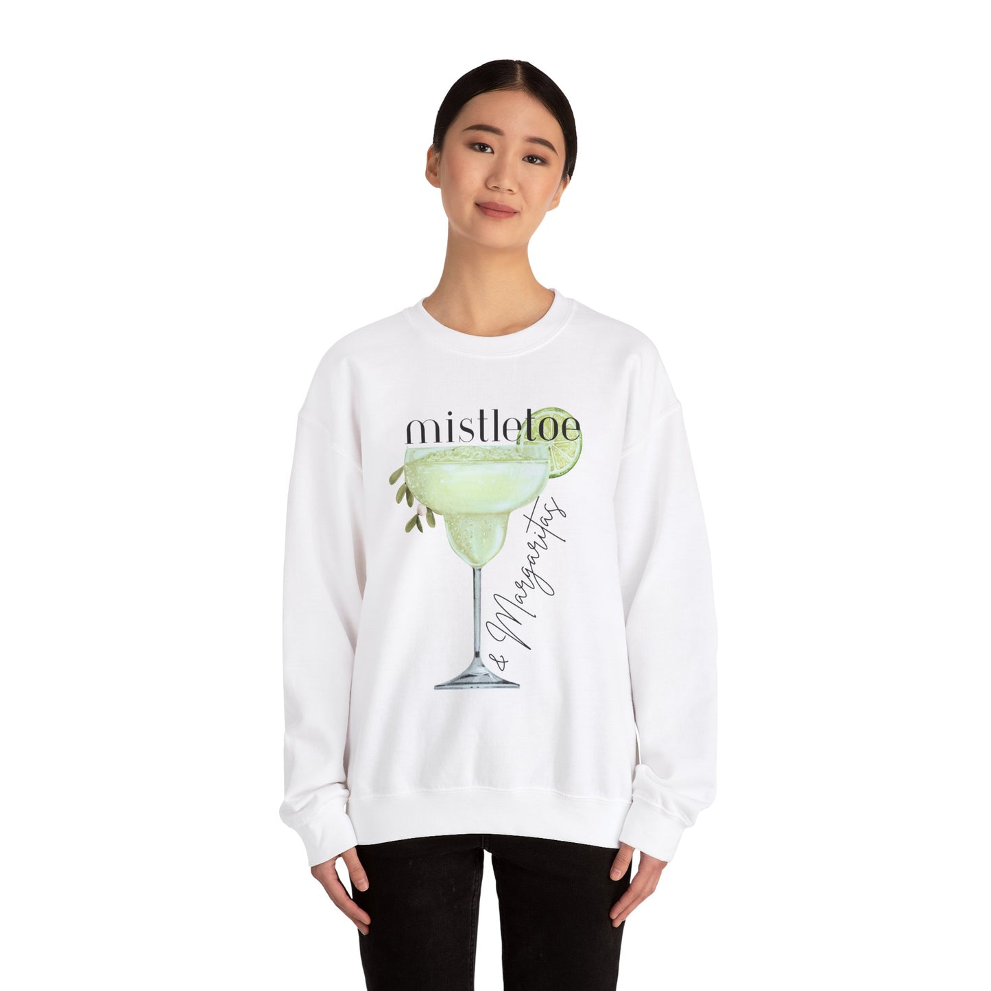 MISTLETOE & MARGARITAS Crewneck | Cozy Sweatshirt for Holiday Celebrations