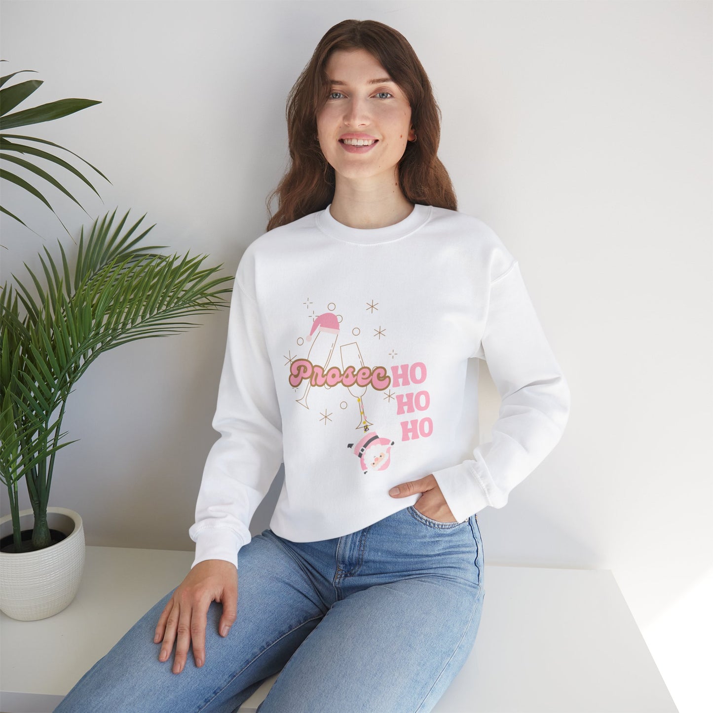 PROSECCO HO HO HO Sweatshirt | Festive Crewneck for Holiday Cheer