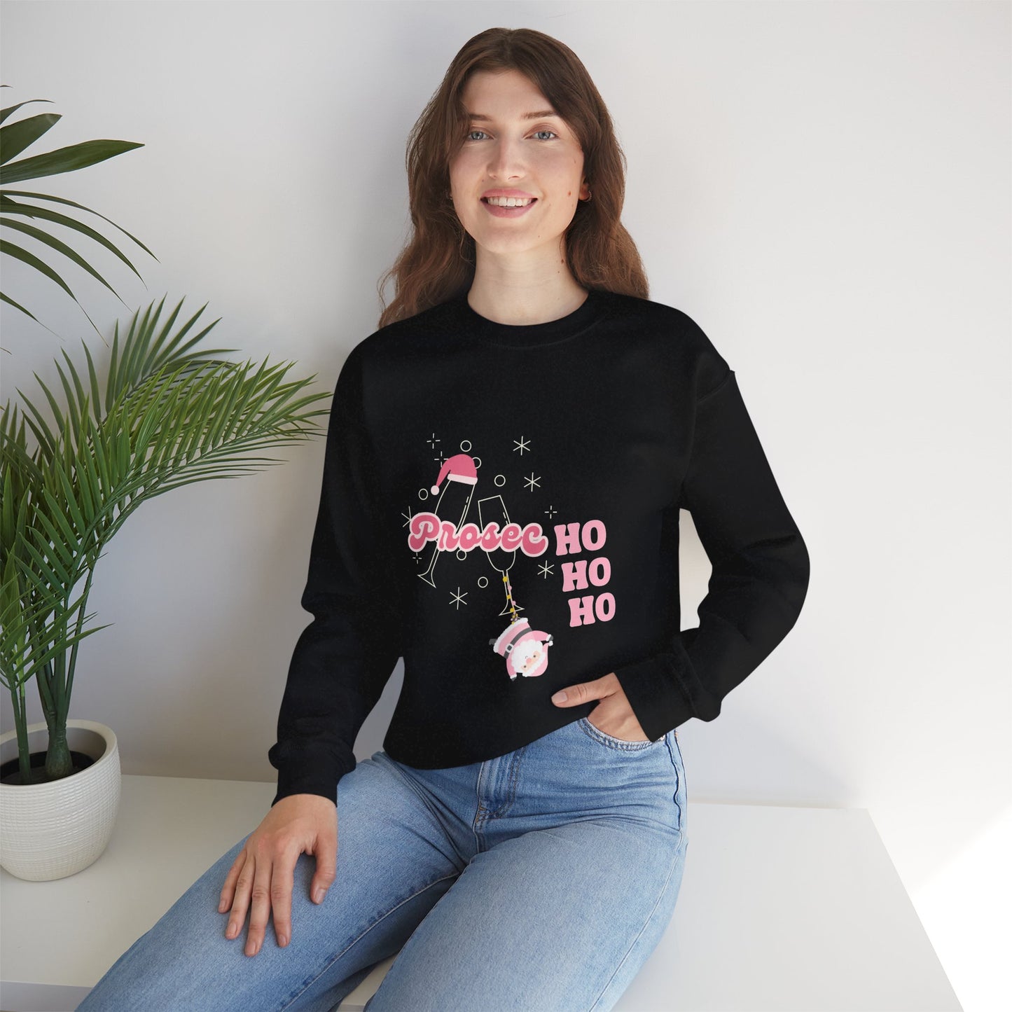 PROSECCO HO HO HO Sweatshirt | Festive Crewneck for Holiday Cheer