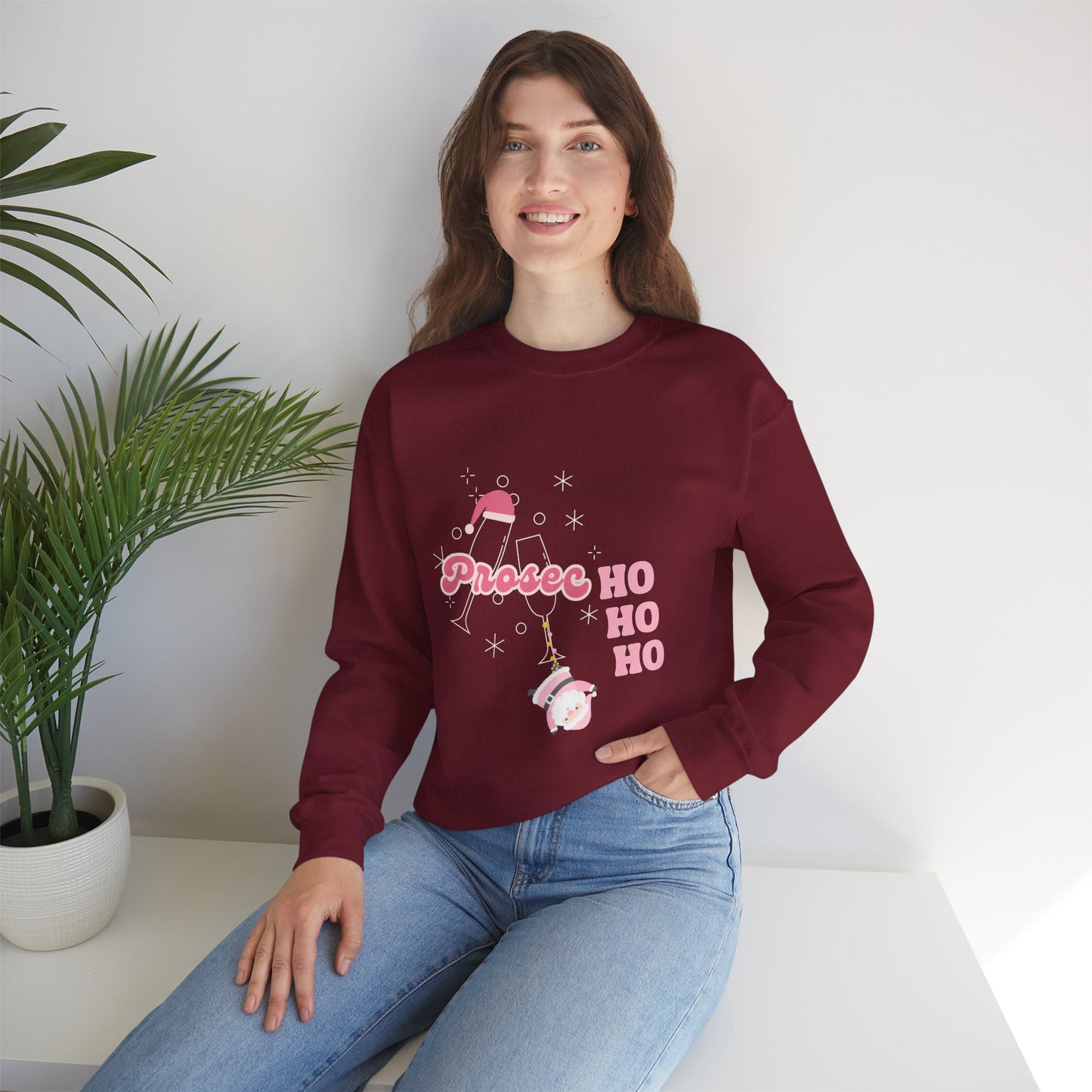 PROSECCO HO HO HO Sweatshirt | Festive Crewneck for Holiday Cheer