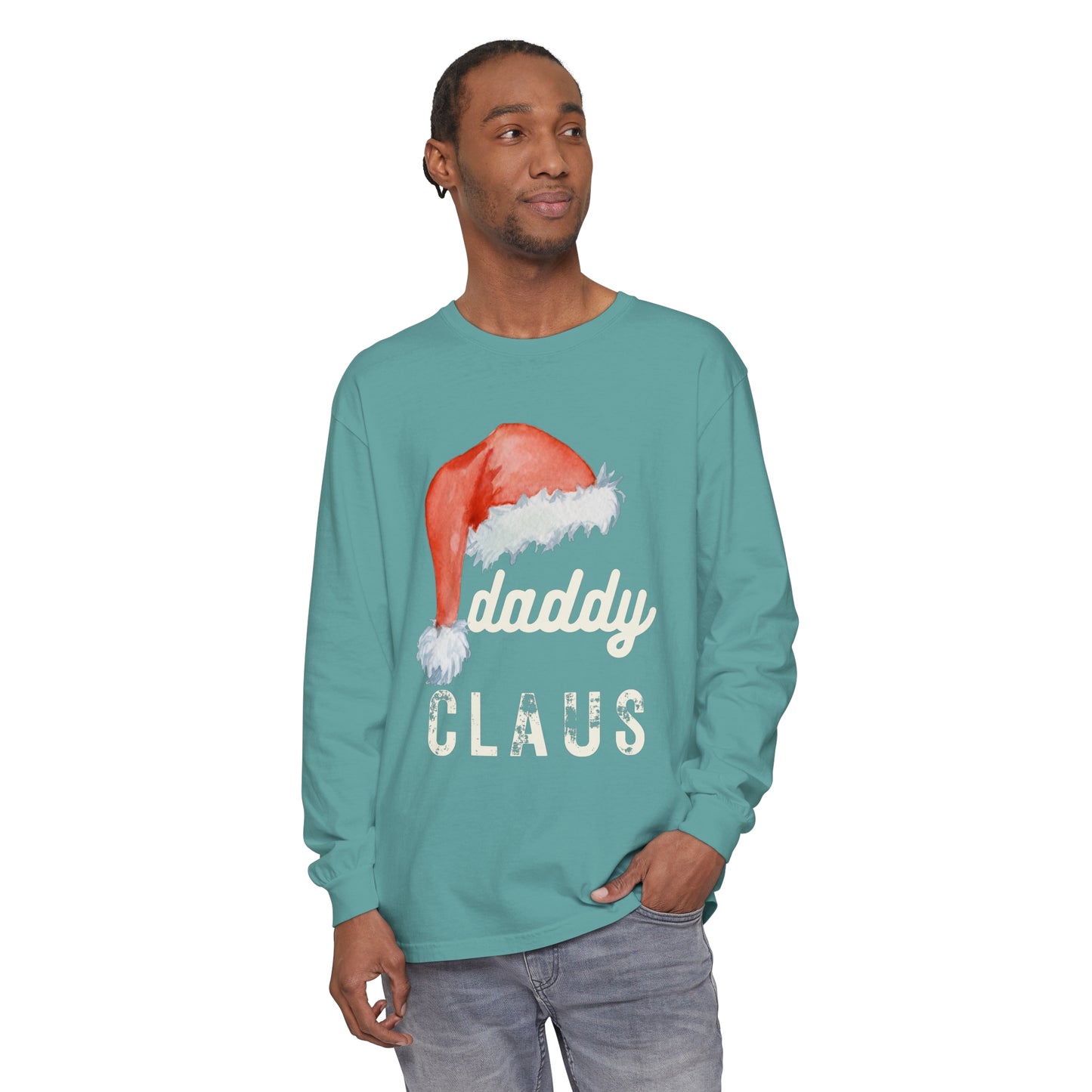 DADDY CLAUS Long Sleeve T-Shirt - Perfect Holiday Shirt for Dads!