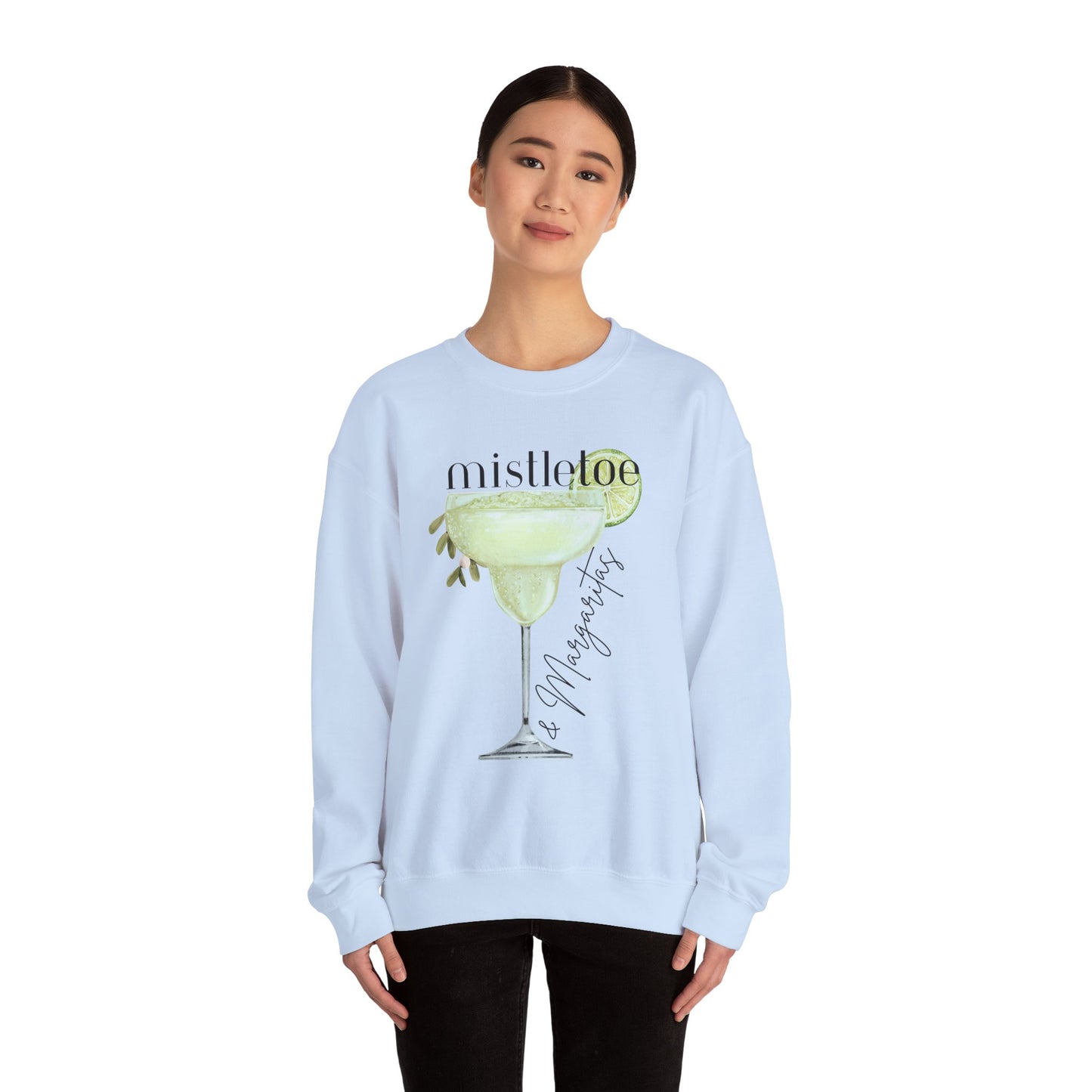 MISTLETOE & MARGARITAS Crewneck | Cozy Sweatshirt for Holiday Celebrations