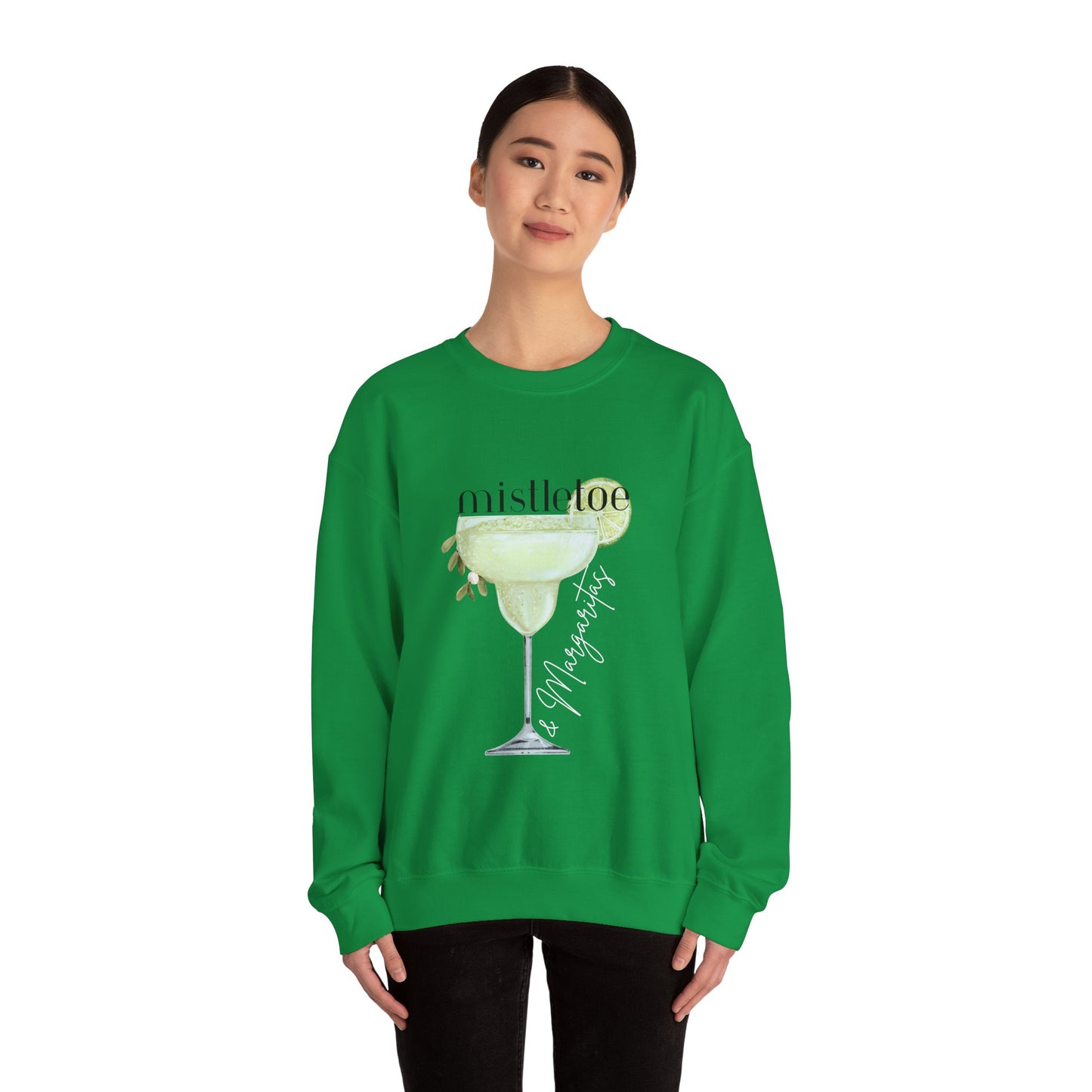 MISTLETOE & MARGARITAS Crewneck | Cozy Sweatshirt for Holiday Celebrations