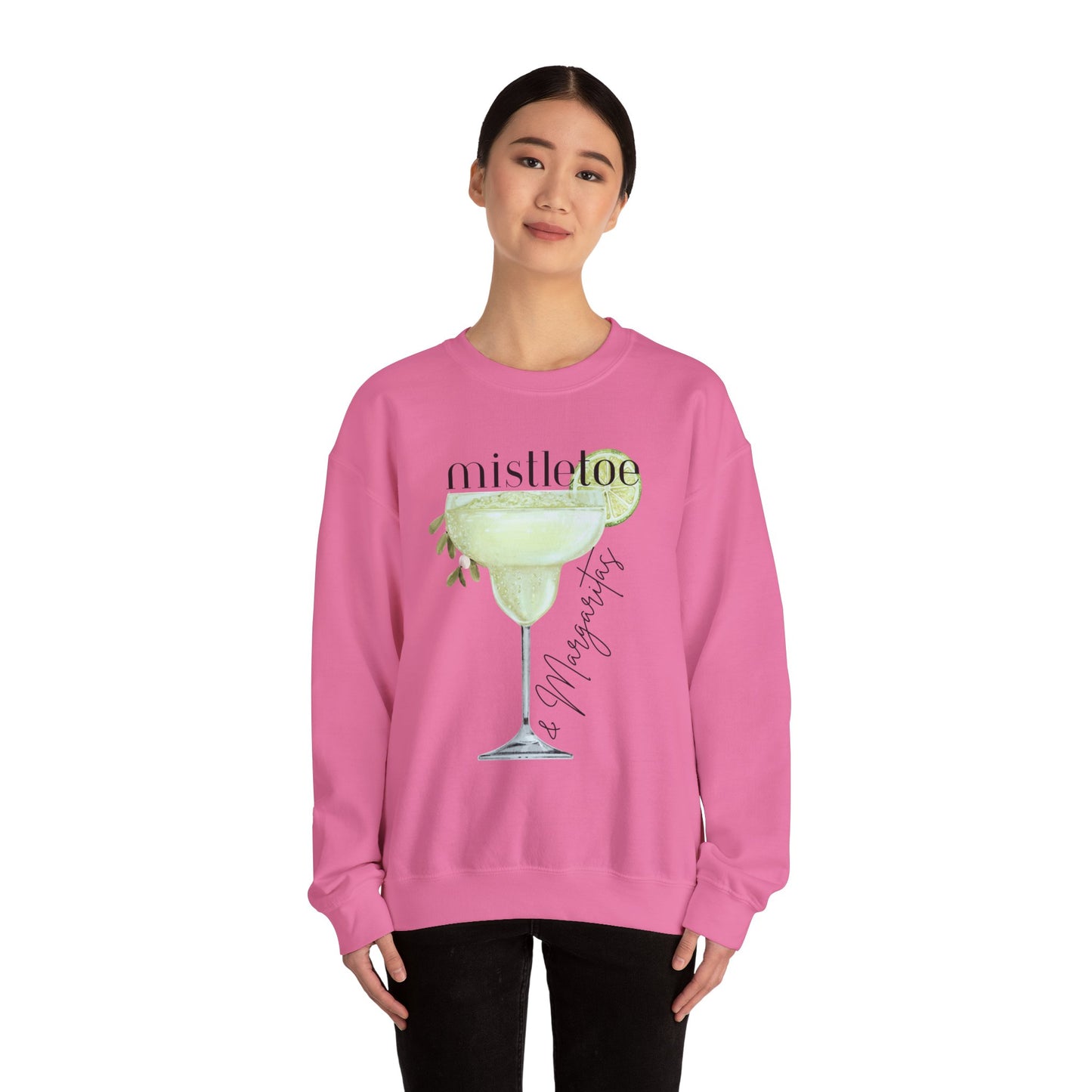 MISTLETOE & MARGARITAS Crewneck | Cozy Sweatshirt for Holiday Celebrations