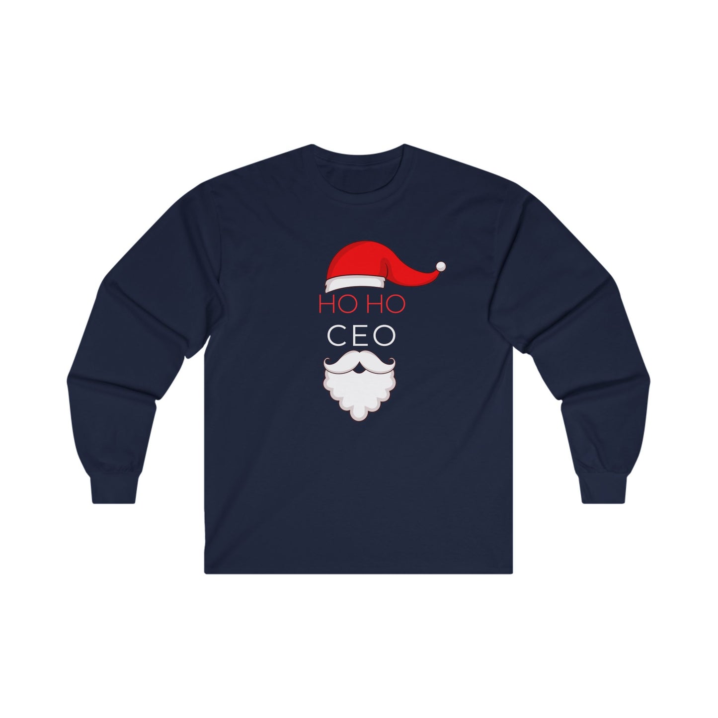 CHRISTMAS SANTA HO HO CEO Unisex Long Sleeve Tee