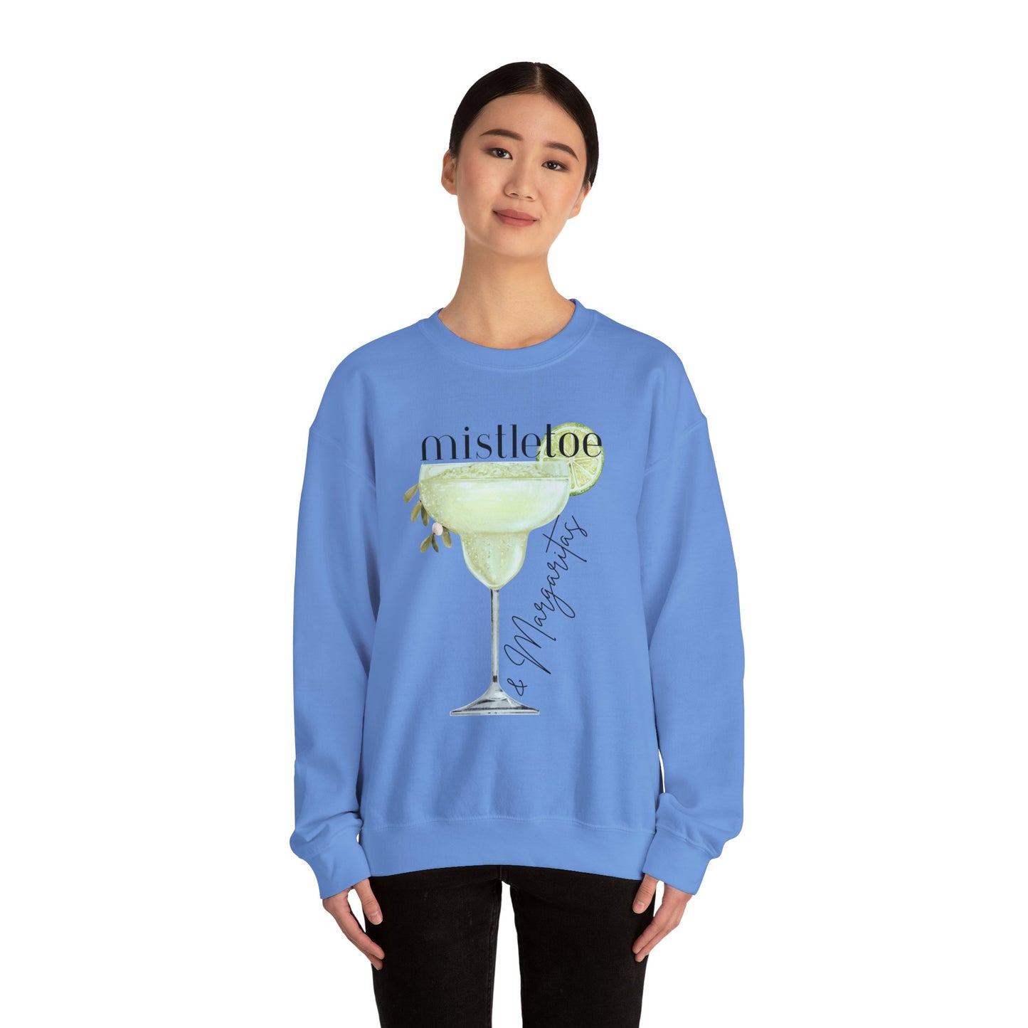 MISTLETOE & MARGARITAS Crewneck | Cozy Sweatshirt for Holiday Celebrations