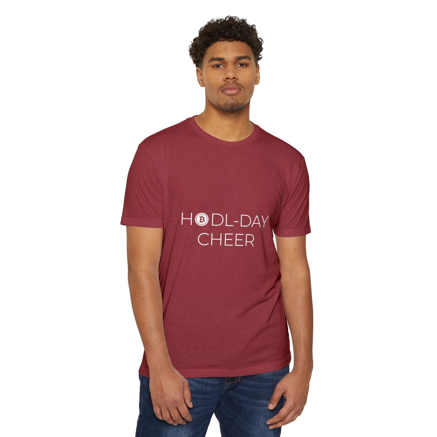 HODL-DAY CHEER Holiday T-Shirt | Men's Christmas T-Shirt for Bitcoin and Crypto Enthusiasts