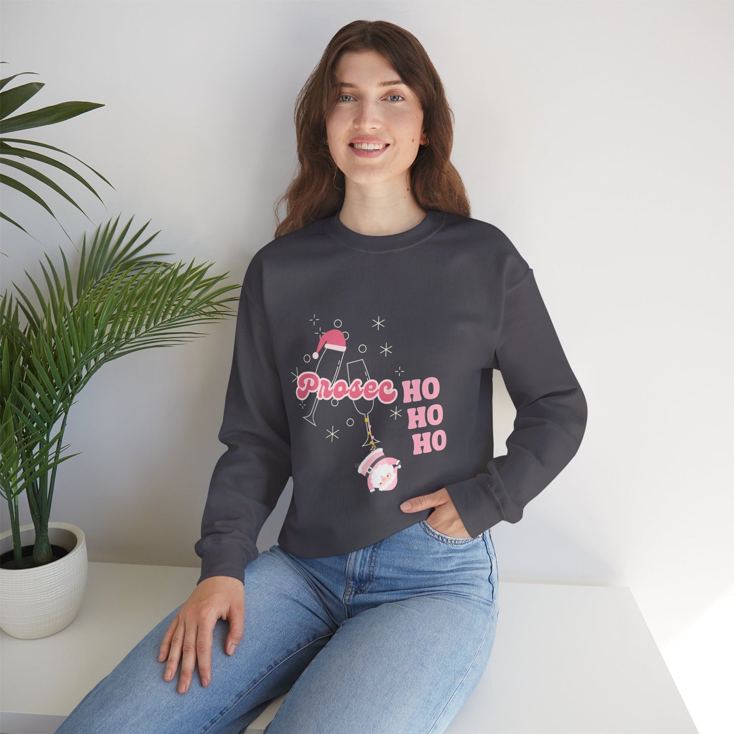 PROSECCO HO HO HO Sweatshirt | Festive Crewneck for Holiday Cheer